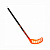 Клюшка для флорбола Realstick Tribal Jr. 85 см.. прямой крюк, чёрно-оранжевая